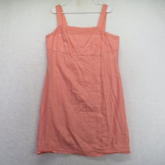 Old Navy Dresses & Skirts - Old Navy Dress Womens‎ 16 Pink Linen Sleeveless Tank Summer Casual Midi Sundress